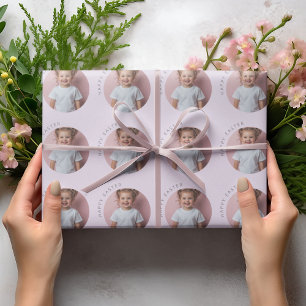Personalised Happy Easter Pastel Purple  Wrapping Paper