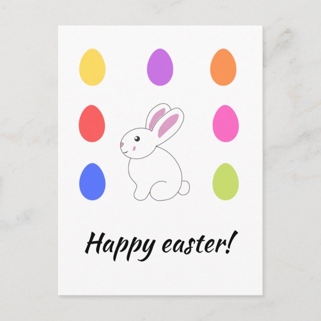 Personalised Happy Easter postcard (Front)