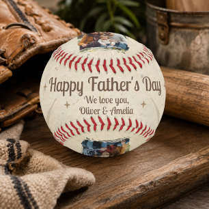 Personalised Happy Father’s Day Photo Gift Baseball