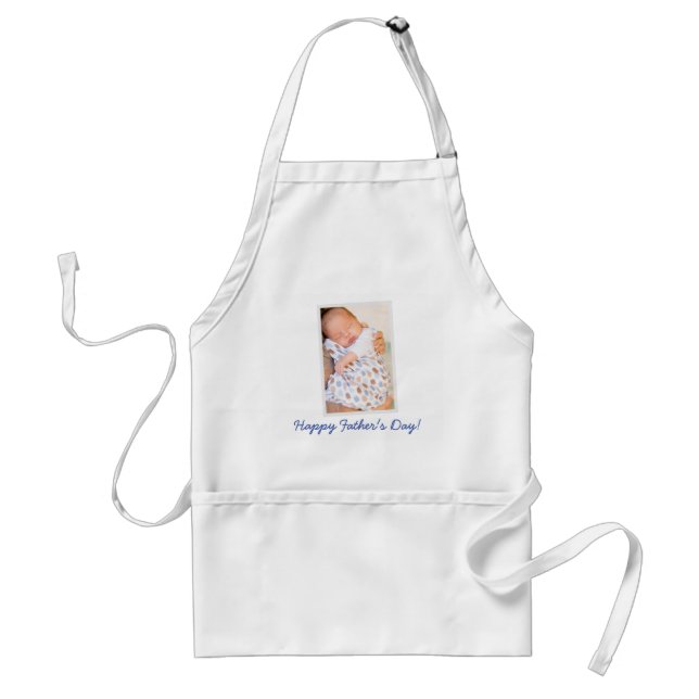 Personalised Happy Fathers Day Aprons PHOTO (Front)