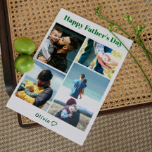 Personalised Happy Father's Day Card with Photo