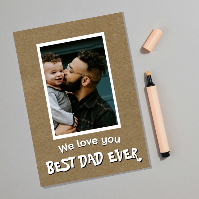 Personalised Happy Father's Day Card with Photo (Creator Uploaded)