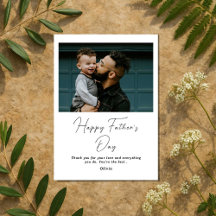 Personalised Happy Father's Day Card with Photo