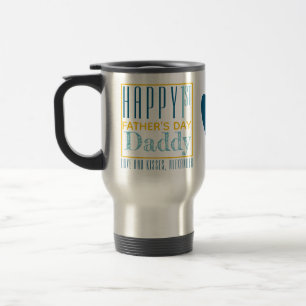 Personalised Happy First Father's Day Travel Mug