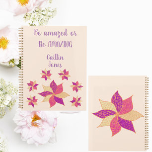 Personalised Happy Flower Planner