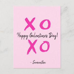 Personalised Happy Galentine's Day Holiday Postcard