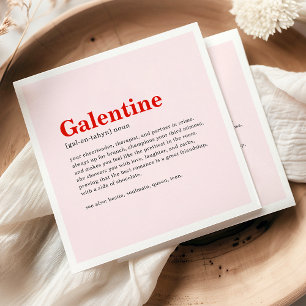 Personalised Happy Galentine's Day Party Napkins