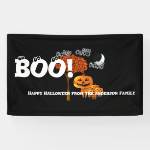 Personalised Happy Halloween From Your Family Banner