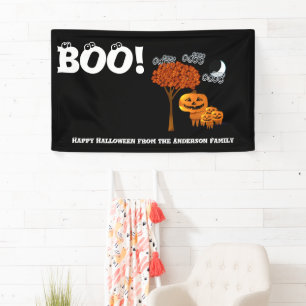 Personalised Happy Halloween From Your Family Banner