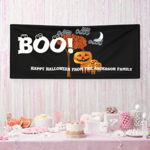 Personalised Happy Halloween From Your Family Banner