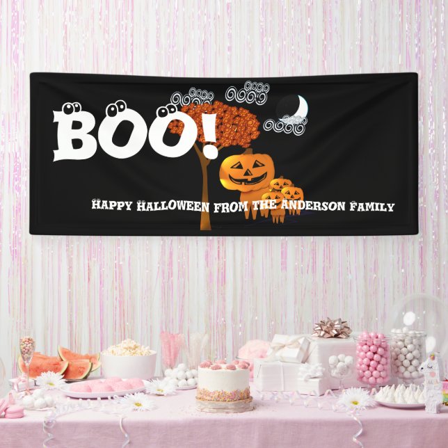 Personalised Happy Halloween From Your Family Banner (Party)
