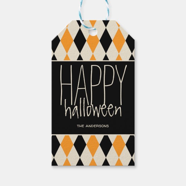 Personalised Happy Halloween Gift Tags (Front)
