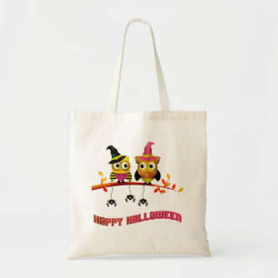 Personalised Happy Halloween Owl kids Tote Bag