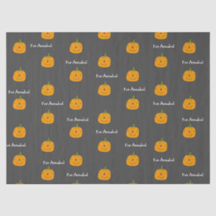 Personalised Happy Halloween Pumpkin Tissue Paper
