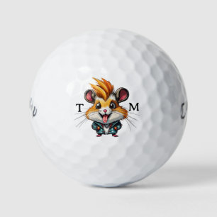 Personalised Happy Hamster Callaway Golf Balls