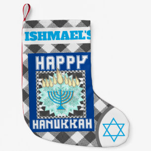 Personalised Happy Hannukah  Small Christmas Stocking