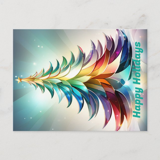 Personalised Happy Holidays Postcard. Christmas  Postcard (Front)