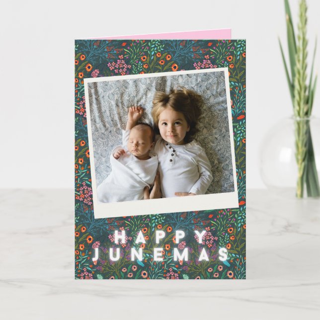 Personalised Happy Junemas Photo Card (Front)