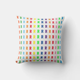 personalised happy letters of name cushion