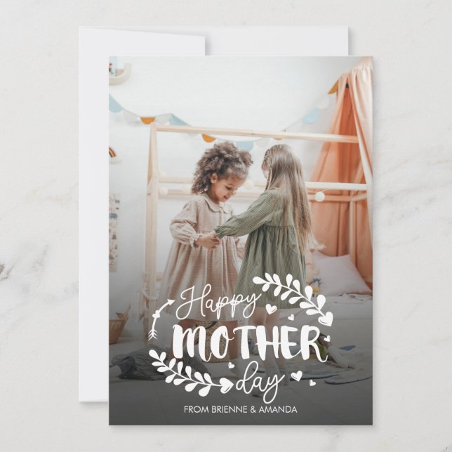 Personalised Happy Mother's Day Card With Photo (Front)