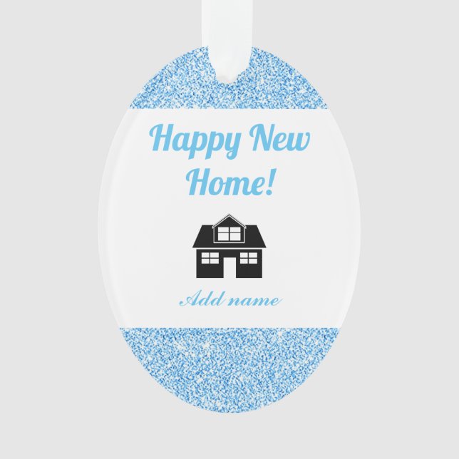 Personalised happy new home ornament (Front)