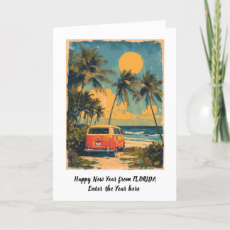 Personalised Happy New Year From Florida card