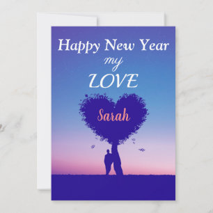 Personalised Happy New Year Love card