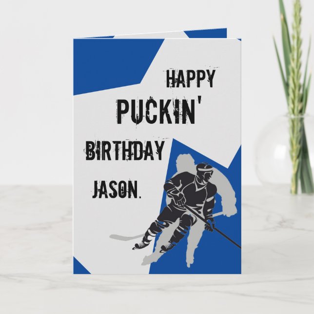 Personalised Happy Puckin' Birthday Card (Front)