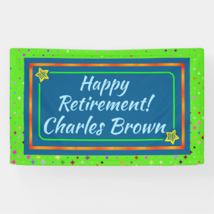 Personalised Happy Retirement Banner
