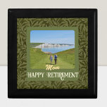 Personalised Happy Retirement Gifts for Mum Green Gift Box<br><div class="desc">Celebrate a special retirement occasion with our Personalised Gift Box, the perfect customisable keepsake for Mum. Adorned with a beautiful design and personalised text and photos, this versatile box can organise small items, add a touch of elegance to any room, or even be used as a unique gift wrap. The...</div>