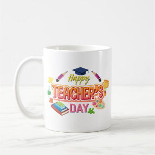 Personalised Happy Teacher’s Day Name Coffee Mug