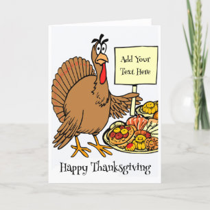 Personalised Happy Thanksgiving Card