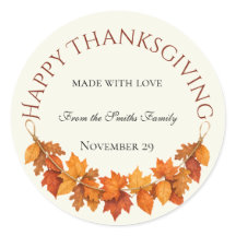 Personalised Happy Thanksgiving