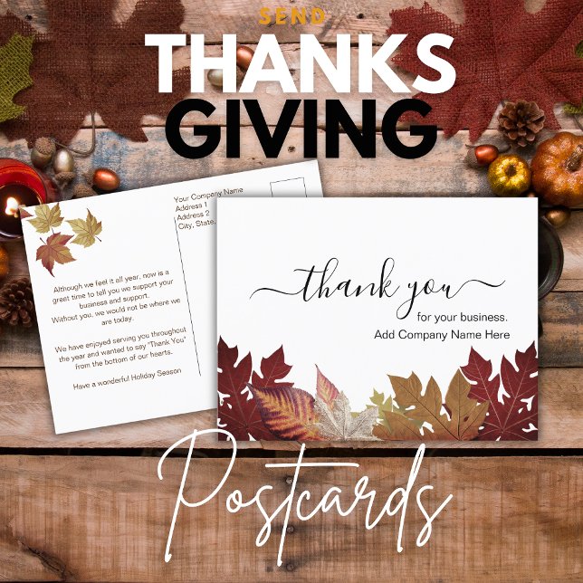 Personalised Happy Thanksgiving Postcard (Creator Uploaded)