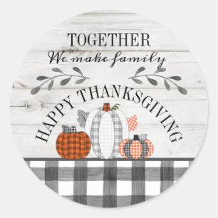 Personalised Happy Thanksgiving Stickers