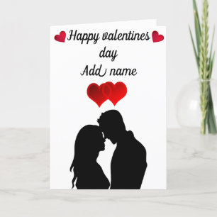 Personalised happy Valentine’s Day card