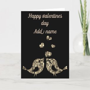 Personalised happy Valentine’s Day card