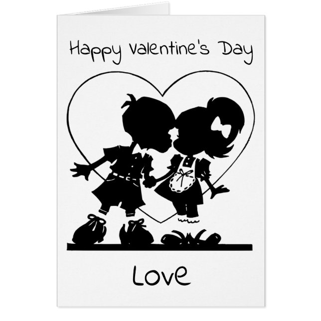 Personalised Happy Valentine's Day Card (Front)