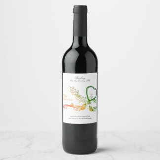 Personalised Happy Valentine's Day Edition Wine Label