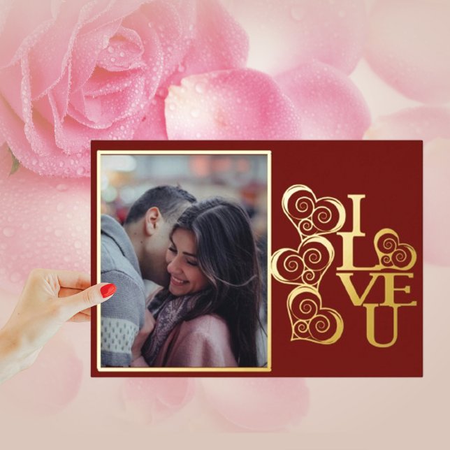 Personalised Happy Valentine's Day Foil Holiday Card (Creator Uploaded)