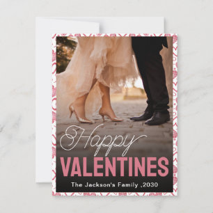 Personalised Happy Valentines Day Photo Holiday Card