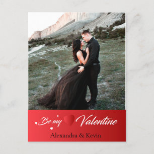 Personalised Happy Valentines Day Photo Holiday Postcard
