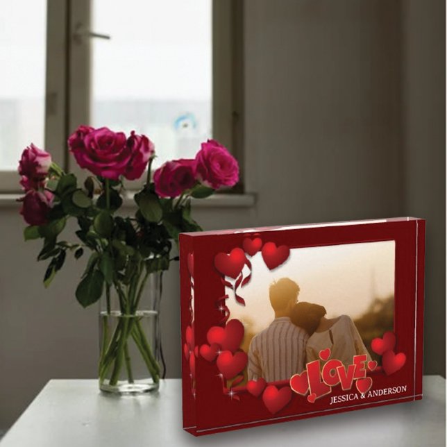 Personalised Happy Valentines's Day Photo   Block (Creator Uploaded)
