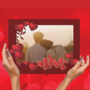 Personalised Happy Valentines's Day Photo  Holiday Card