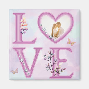 Personalised Happy Valentines's Day Photo   Magnet