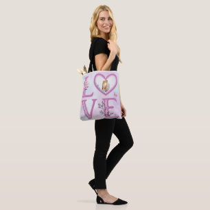 Personalised Happy Valentines's Day Photo   Tote Bag