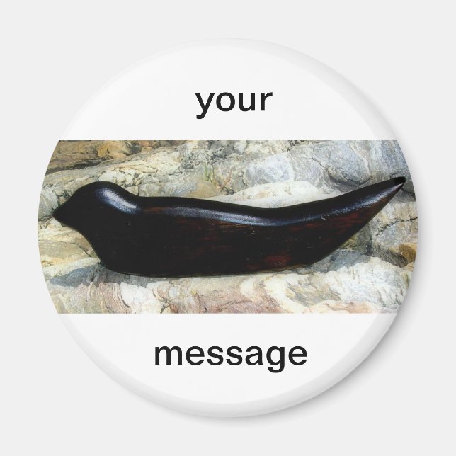 personalised harbour seal magnet (Front)