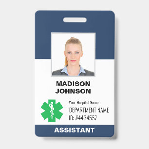 Personalised Hard Plastic Name Tag with Metal Clip ID Badge