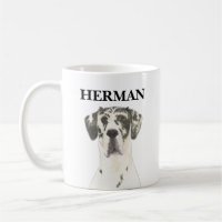 Personalised Harlequin Great Dane