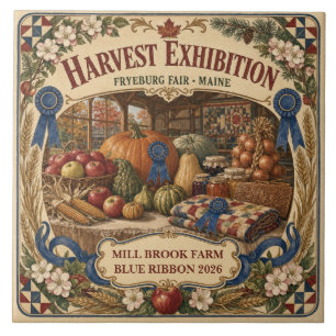 Personalised Harvest Exhibition Fryeburg Fair Main Tile